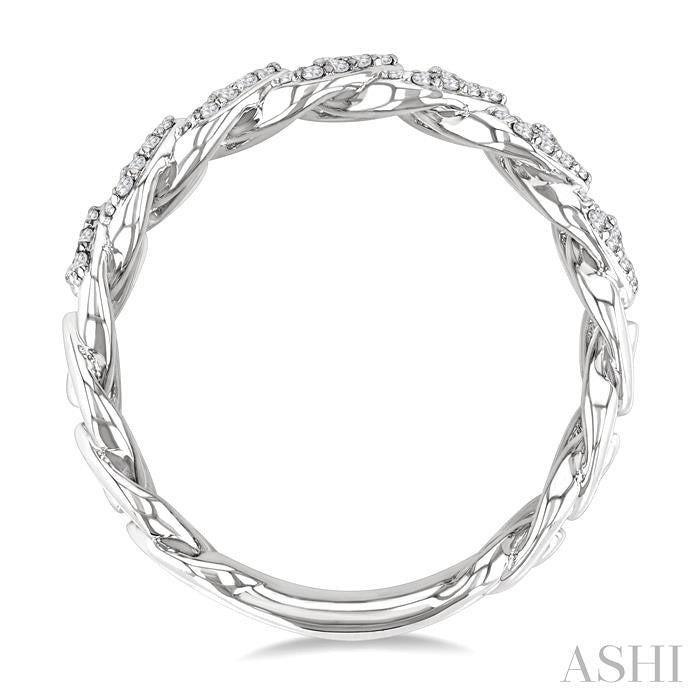 ASHI Cuban Diamond Fashion Band 367F3PPFGWG