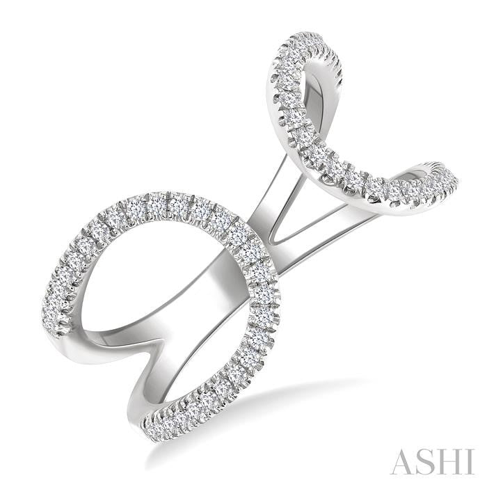 ASHI Diamond Fashion Open Ring 367G6PPTSWG