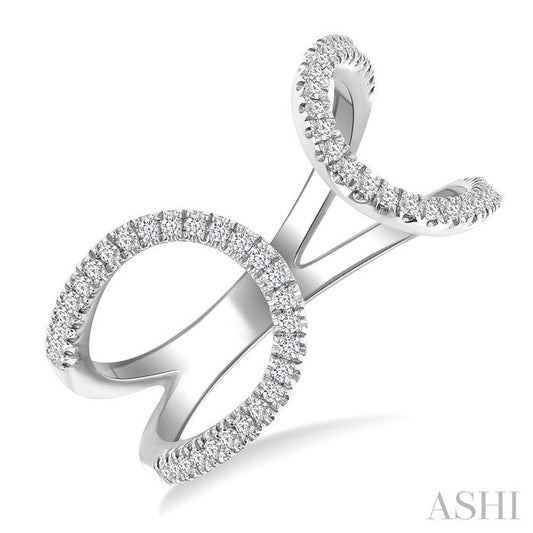 ASHI Diamond Fashion Open Ring 367G6PPTSWG