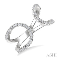 ASHI Diamond Fashion Open Ring 367G6PPTSWG