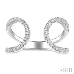 ASHI Diamond Fashion Open Ring 367G6PPTSWG