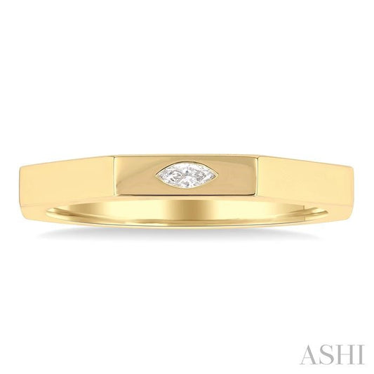 ASHI Marquise Shape Diamond Signet Ring 367V9PPFGYG