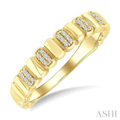 ASHI Ribbed Diamond Fashion Band 367X8PPTGYG