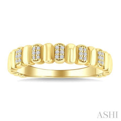 ASHI Ribbed Diamond Fashion Band 367X8PPTGYG