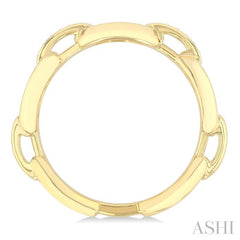 ASHI Bold Oval Shape Link Diamond Fashion Ring 368X9PPTGYG-OV