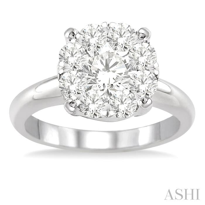 ASHI Round Shape Lovebright Essential Diamond Ring 36900PPFVWG-1.50