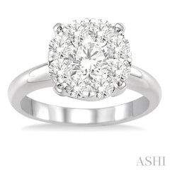 ASHI Round Shape Lovebright Essential Diamond Ring 36900PPFVWG-1.50