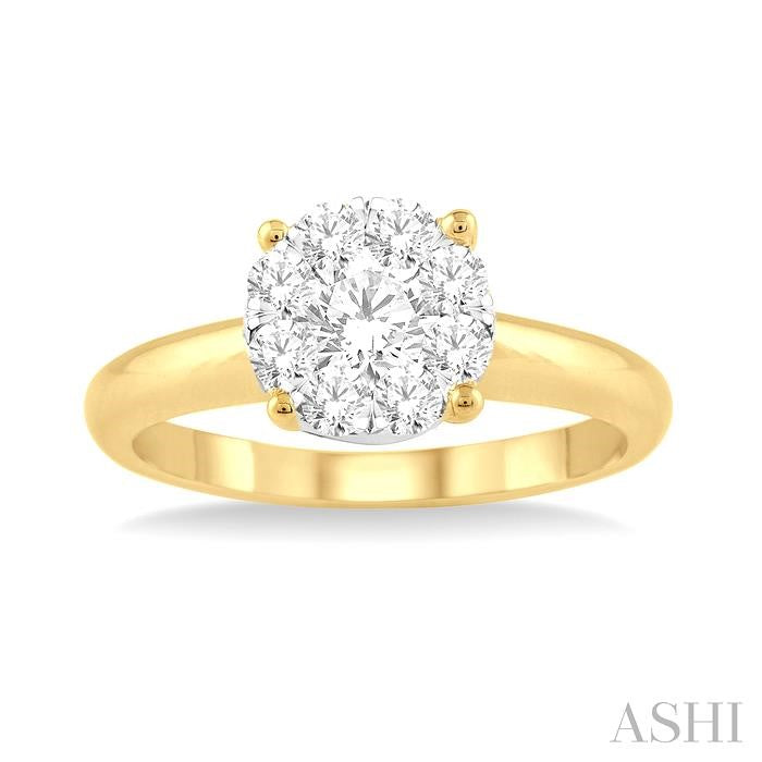 ASHI Round Shape Lovebright Essential Diamond Ring 36908PPFHYW
