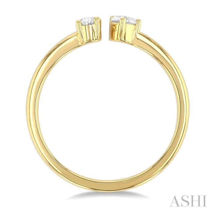 ASHI Toi Et Moi Diamond Fashion Open Ring 369E5PPFHYG