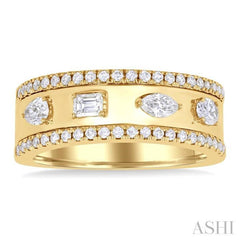 ASHI Bold Mixed Shape Diamond Fashion Band 369F3PPFGYG