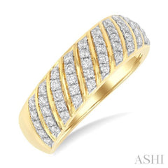 ASHI Ribbed Diamond Fashion Ring 369H3PPTGYG