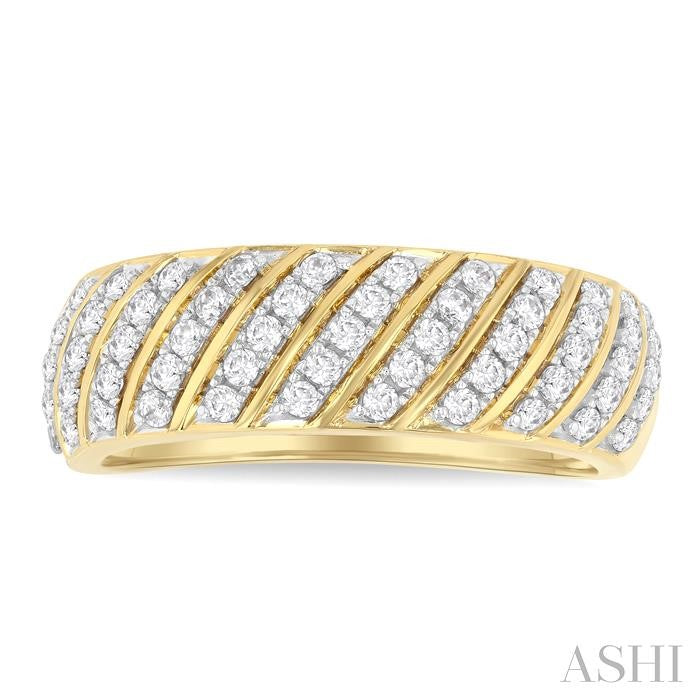 ASHI Ribbed Diamond Fashion Ring 369H3PPTGYG