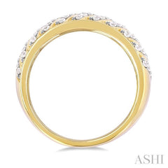 ASHI Ribbed Diamond Fashion Ring 369H3PPTGYG