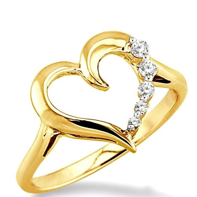Parkplace Jewelers Heart Shape Journey Diamond Fashion Ring 10719PPFXYG