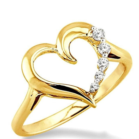 Parkplace Jewelers Heart Shape Journey Diamond Fashion Ring 10719PPFXYG