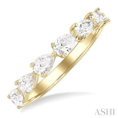 ASHI Pear Shape East-West Diamond Fashion Band 370E1PPFGYG-PR
