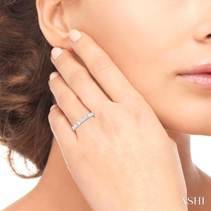 ASHI Emerald Shape East-West Diamond Fashion Band 370E1PPFHWG-OC