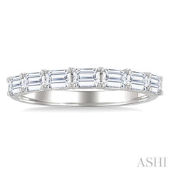 ASHI Emerald Shape East-West Diamond Fashion Band 370E1PPFHWG-OC