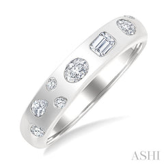 ASHI Mixed Shape Bezel Set Diamond Fashion Band 370G5PPFGWG