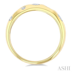 ASHI Mixed Shape Bezel Set Diamond Fashion Band 370G5PPFGYG
