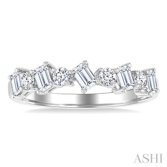 ASHI Emerald Shape Diamond Fashion Band 370K2PPFGWG