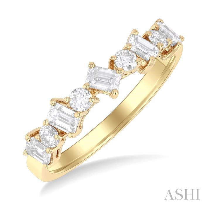 ASHI Emerald Shape Diamond Fashion Band 370K2PPFGYG