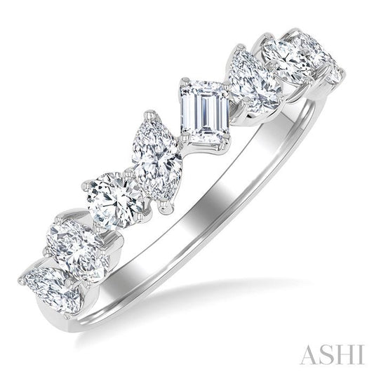 ASHI Mixed Shape Diamond Fashion Band 371E0PPFHWG-1.10