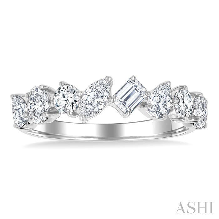ASHI Mixed Shape Diamond Fashion Band 371E0PPFHWG-1.10