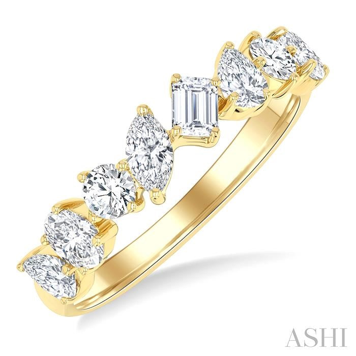 ASHI Mixed Shape Diamond Fashion Band 371E0PPFHYG-1.10
