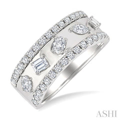 ASHI Bold Mixed Shape Diamond Fashion Band 371F2PPFGWG