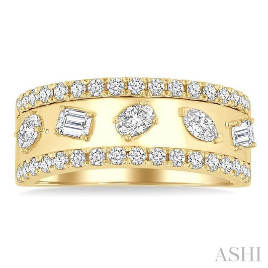 ASHI Bold Mixed Shape Diamond Fashion Band 371F2PPFGYG