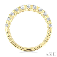 ASHI Two Row Diamond Wedding Band 371G0PPFGYG-2.00