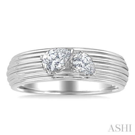 ASHI 2 Stone Diamond Fashion Band 371V4PPFGWG
