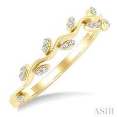 ASHI Leaf Stackable Diamond Fashion Band 371W8PPTSYG
