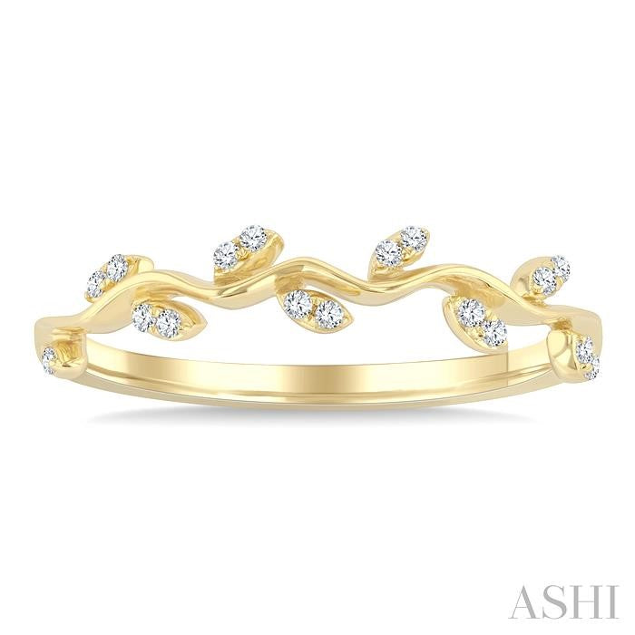 ASHI Leaf Stackable Diamond Fashion Band 371W8PPTSYG