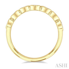 ASHI Oval Shape East-West Bezel Set Diamond Fashion Band 372E2PPFHYG-OV