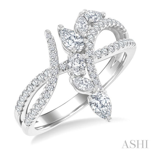 ASHI Mixed Shape Diamond Fashion Ring 372F2PPFGWG