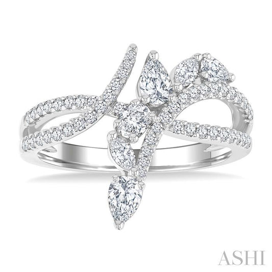 ASHI Mixed Shape Diamond Fashion Ring 372F2PPFGWG