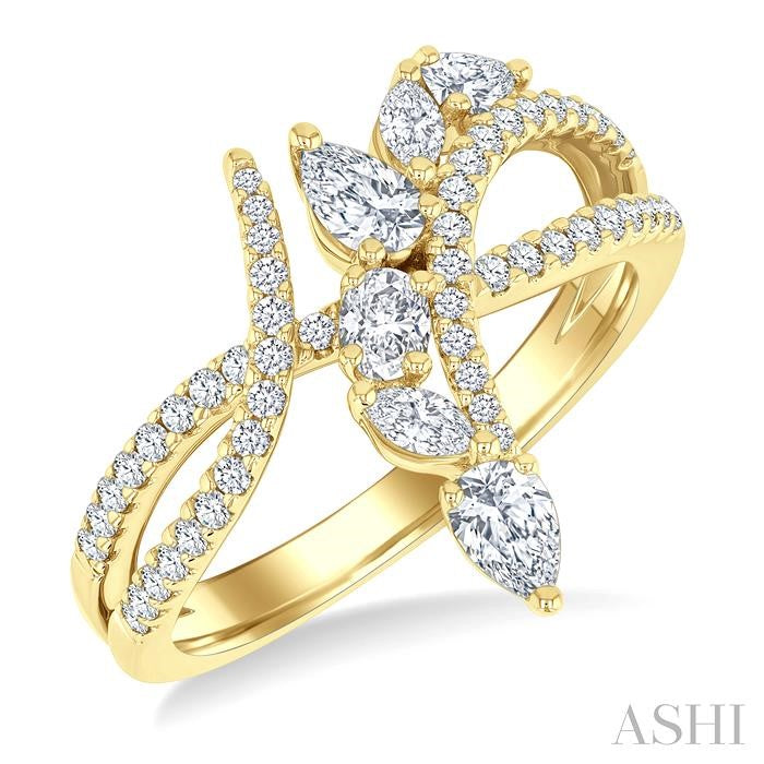ASHI Mixed Shape Diamond Fashion Ring 372F2PPFGYG