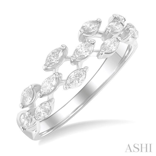 ASHI Marquise Shape Scatter Diamond Fashion Band 372K3PPFGWG