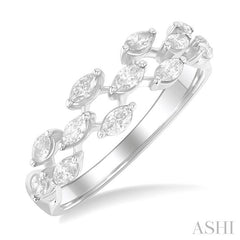 ASHI Marquise Shape Scatter Diamond Fashion Band 372K3PPFGWG