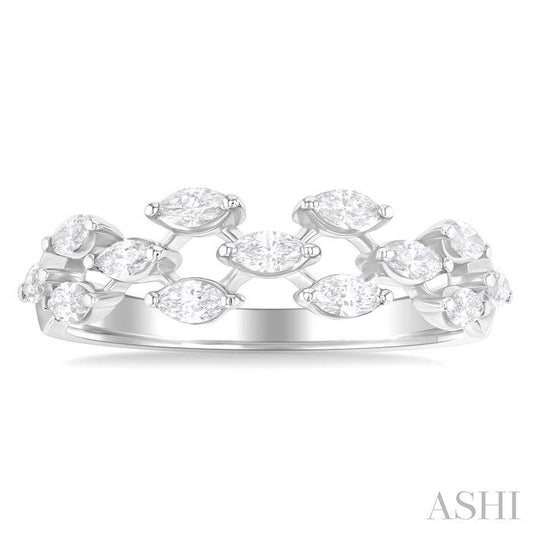 ASHI Marquise Shape Scatter Diamond Fashion Band 372K3PPFGWG