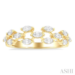 ASHI Marquise Shape Scatter Diamond Fashion Band 372K3PPFGYG