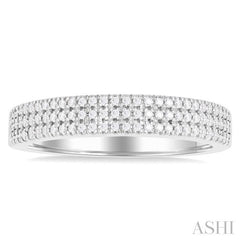 ASHI Three Row Diamond Fashion Band 373H6PPFGWG