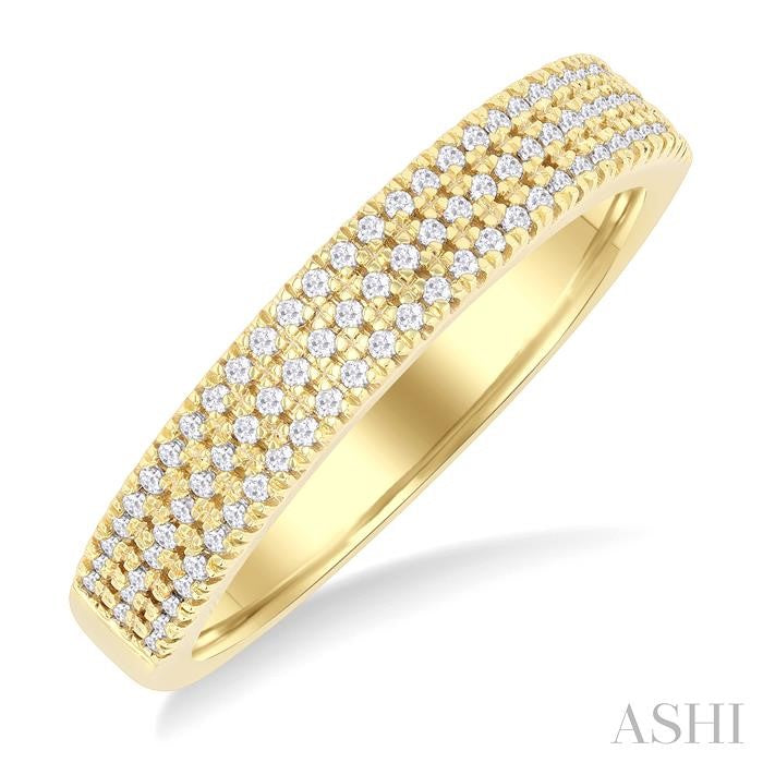 ASHI Three Row Diamond Fashion Band 373H6PPTGYG