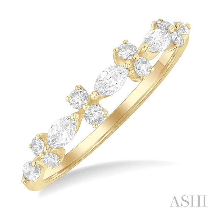 ASHI Marquise Shape Scatter Diamond Fashion Band 373K3PPFGYG