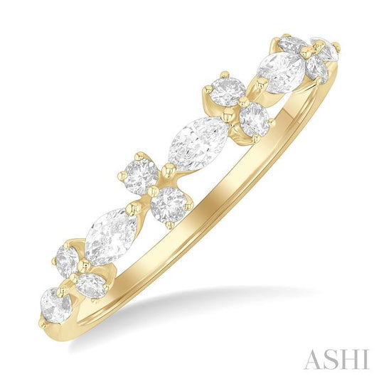 ASHI Marquise Shape Scatter Diamond Fashion Band 373K3PPFGYG