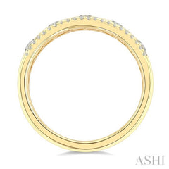 ASHI Flush Set Diamond Fashion Band 373X3PPFGYG