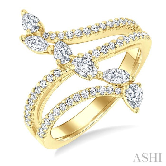 ASHI Mixed Shape Diamond Fashion Ring 374F2PPFGYG