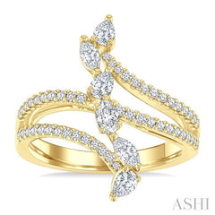 ASHI Mixed Shape Diamond Fashion Ring 374F2PPFGYG